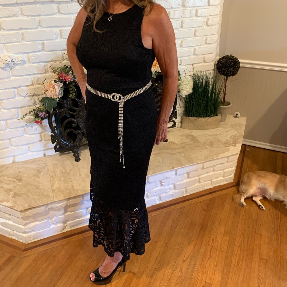 Black lace INC dress